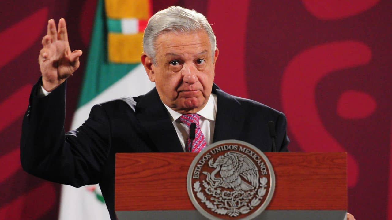 Andrés Manuel López Obrador, presidente de México, durante la conferencia mañanera.