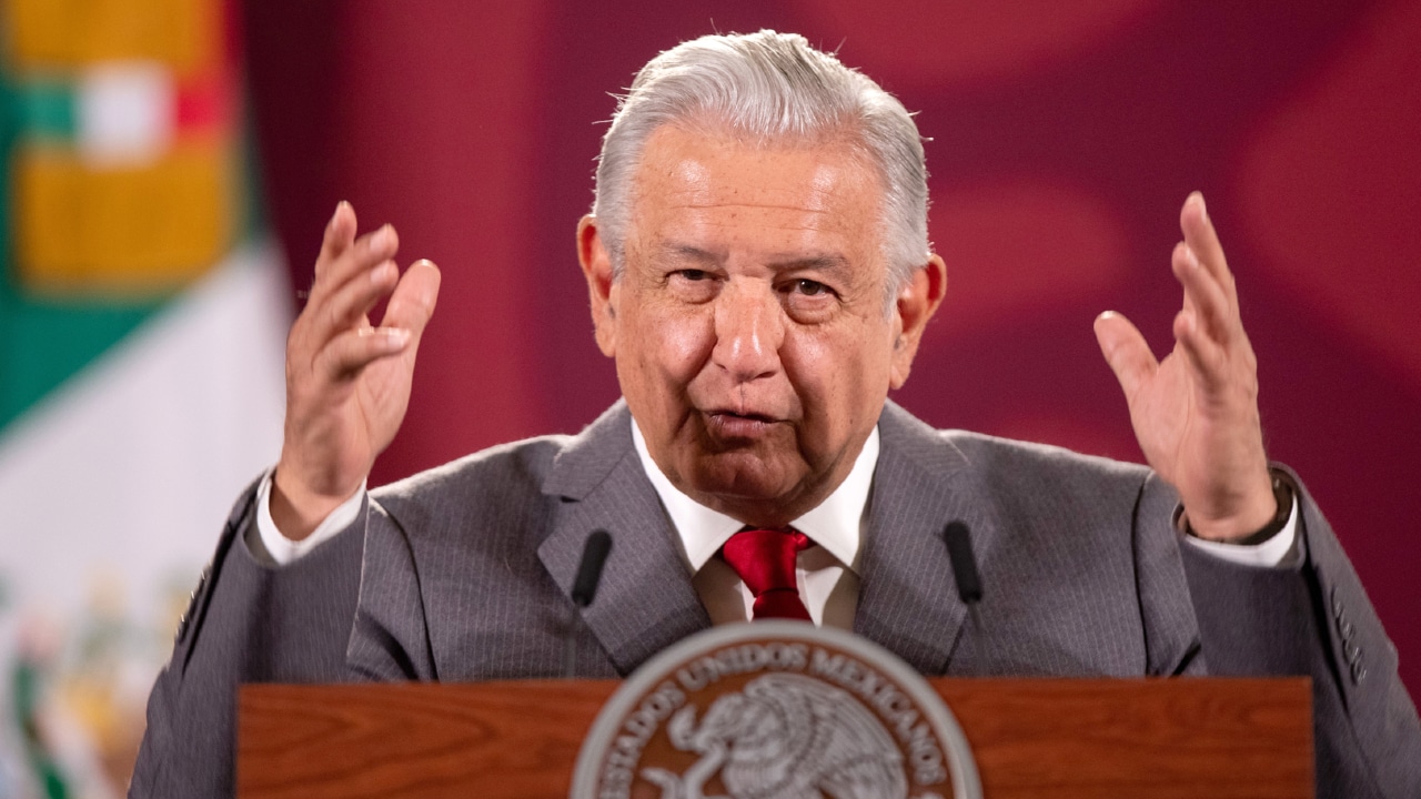 El presidente de México. Andrés Manuel López obrador (AMLO), en su conferencia mañanera.