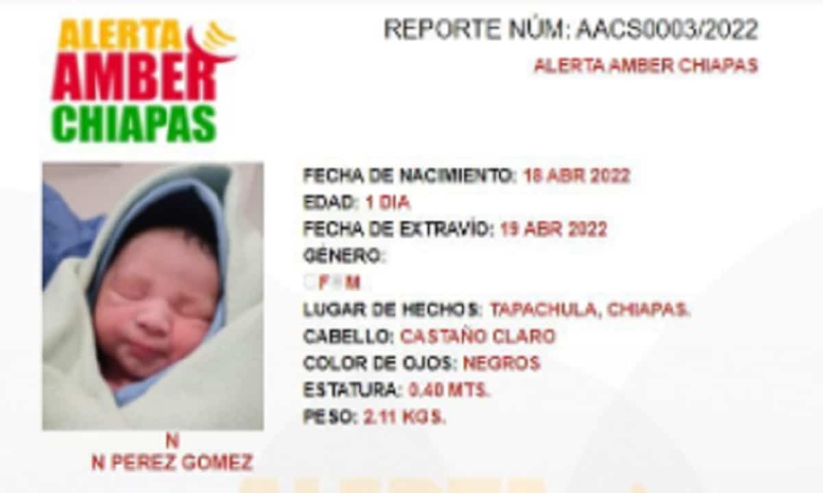 Roban a bebé recién nacido de hospital en Tapachula, Chiapas