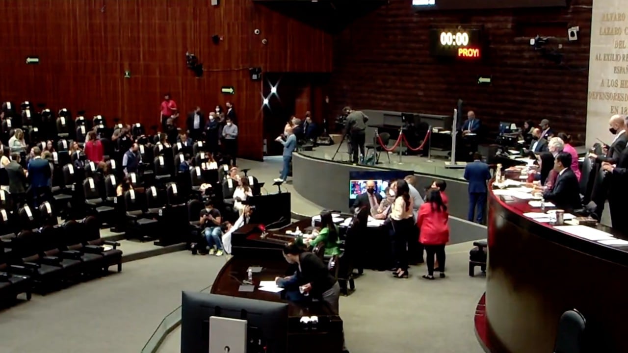 Sesión en la Cámara de Diputados (Twitter: @Mx_Diputados)