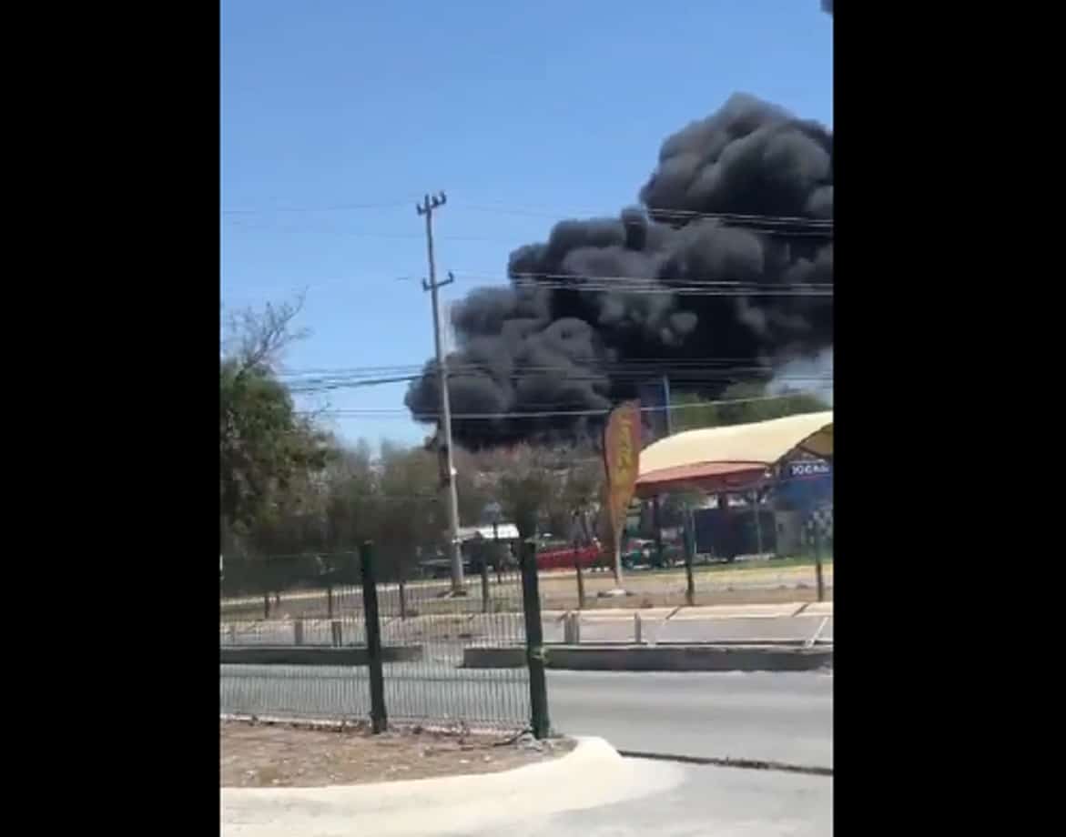Se incendia bodega en parque industrial de Apodaca, NL