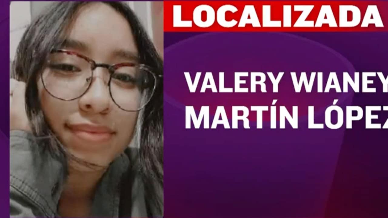 La joven Valery Wianey Martín López, fue localizada tras ser reportada como desaparecida (FOROtv)
