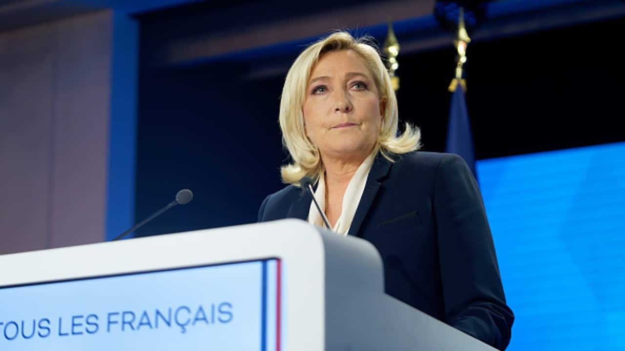 Le Pen admite derrota en las elecciones de Francia.. Fuente: Getty Images
