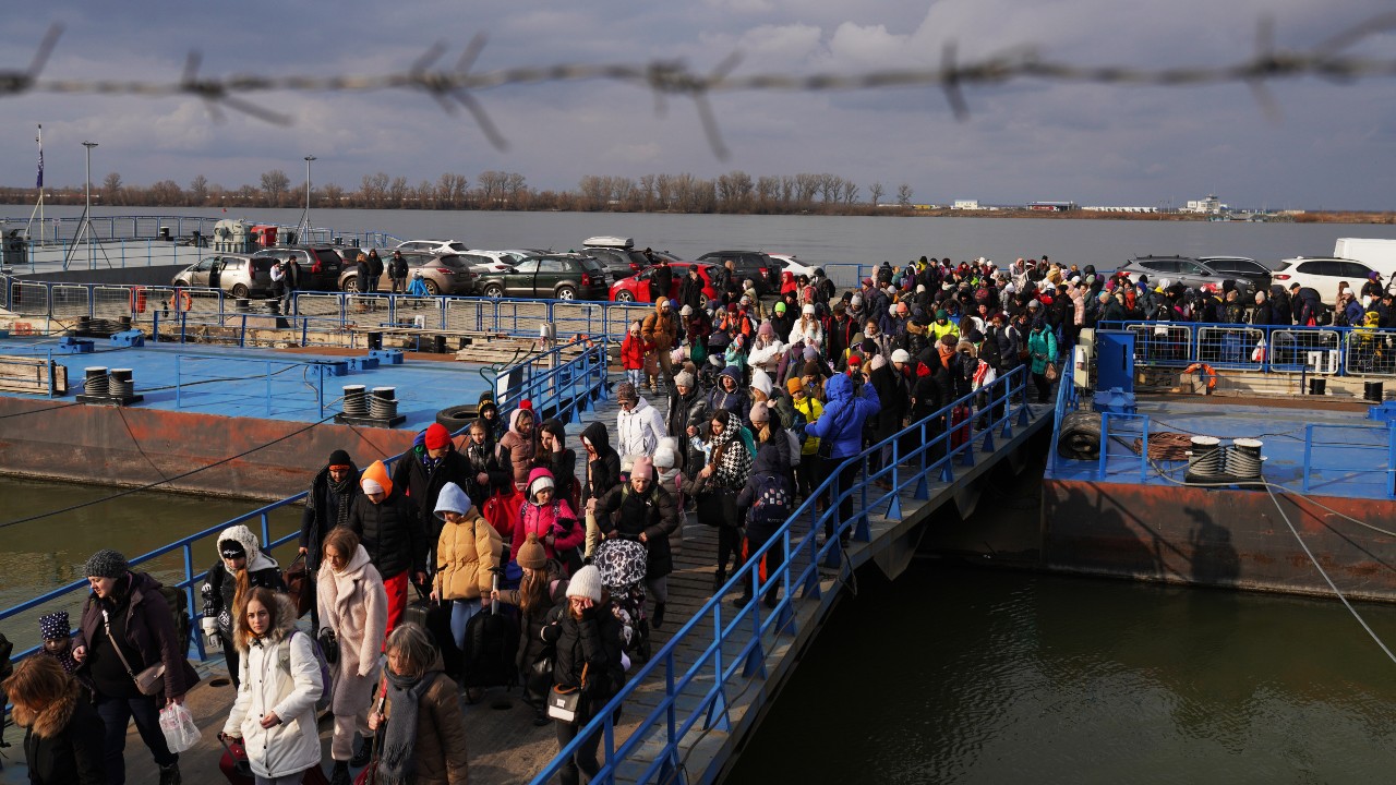 Miles de ucranianos han huido de su país por la invasión rusa