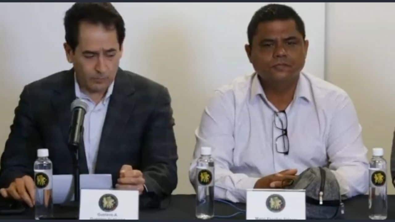 Gustavo Adolfo Guerrero, fiscal general de Nuevo León y papá de Debanhi Escobar; Mario Escobar, 27 de abril de 2022 (Cuartoscuro)