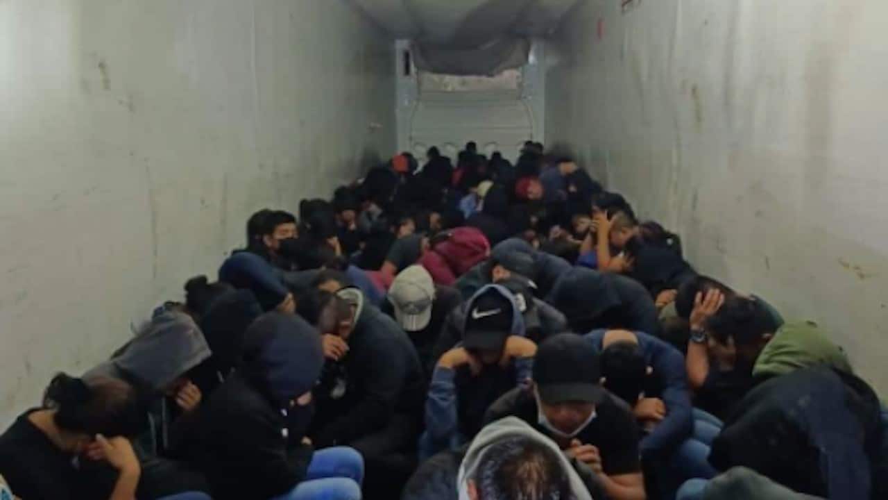 Detienen a 130 migrantes en San Luis Potosí (Twitter: @SSP_SLP)