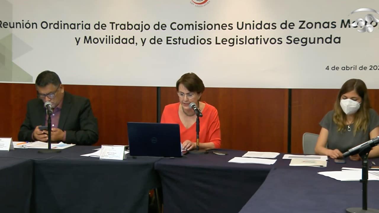 Reunión de las comisiones unidas de Zonas Metropolitanas y Movilidad, y de Estudios Legislativos Segunda, 4 de abril de 2022 (Twitter: @senadomexicano)