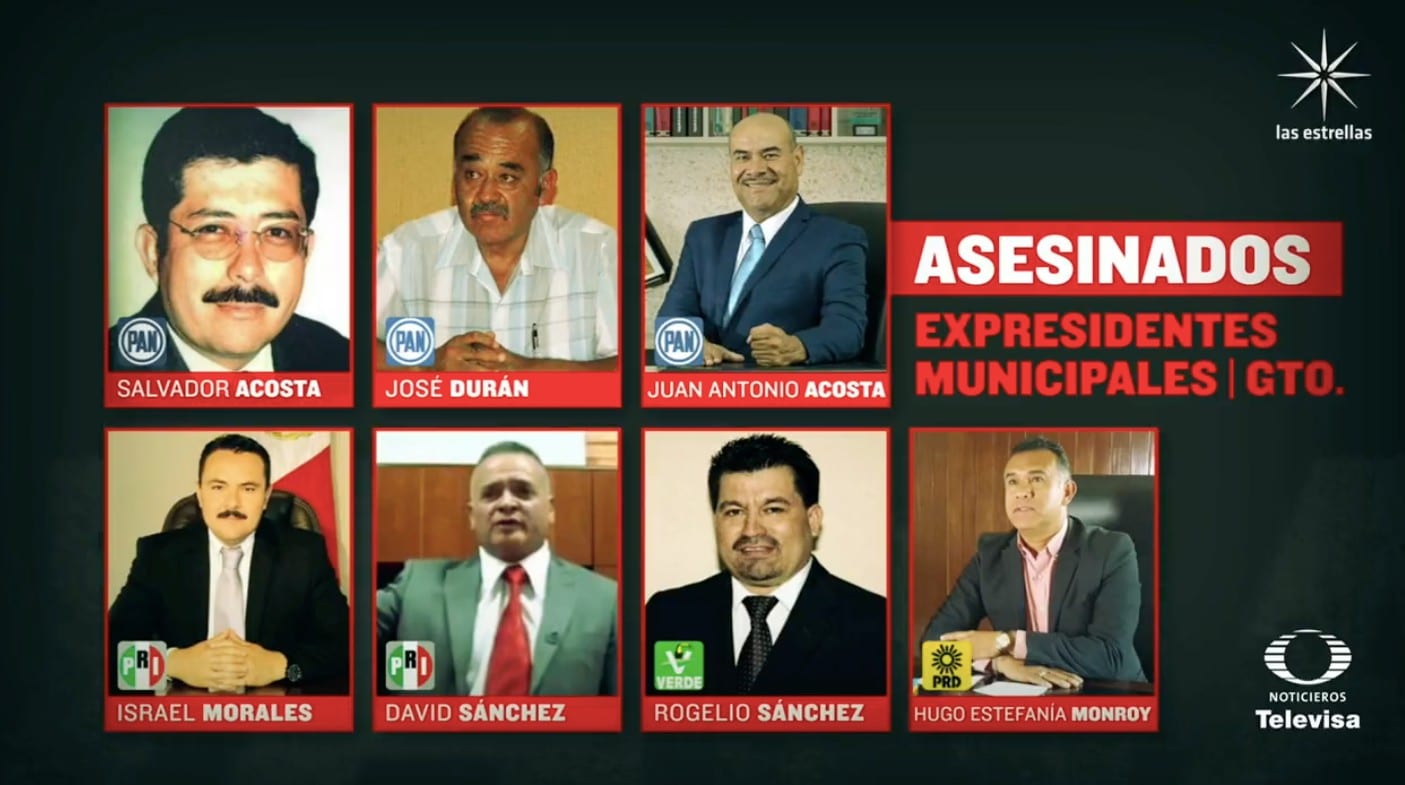 Siete expresidentes municipales de Guanajuato han sido asesinados