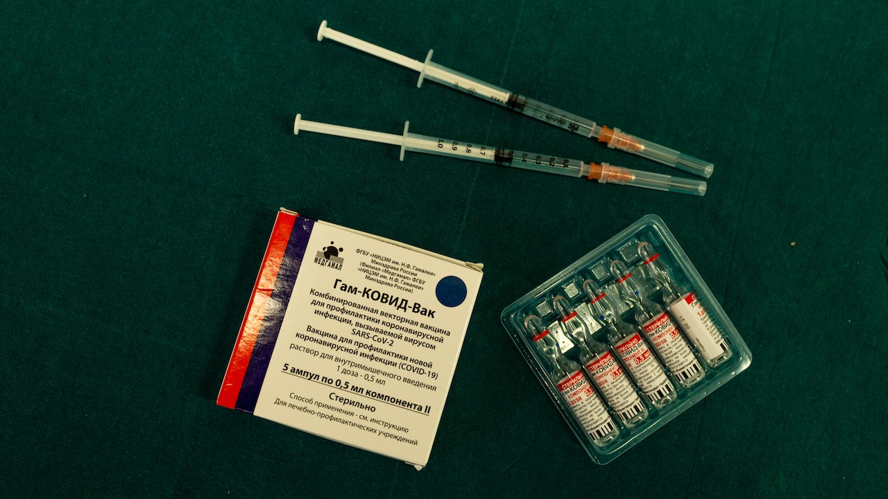 Ampolletas de la vacuna rusa Sputnik (Getty Images)