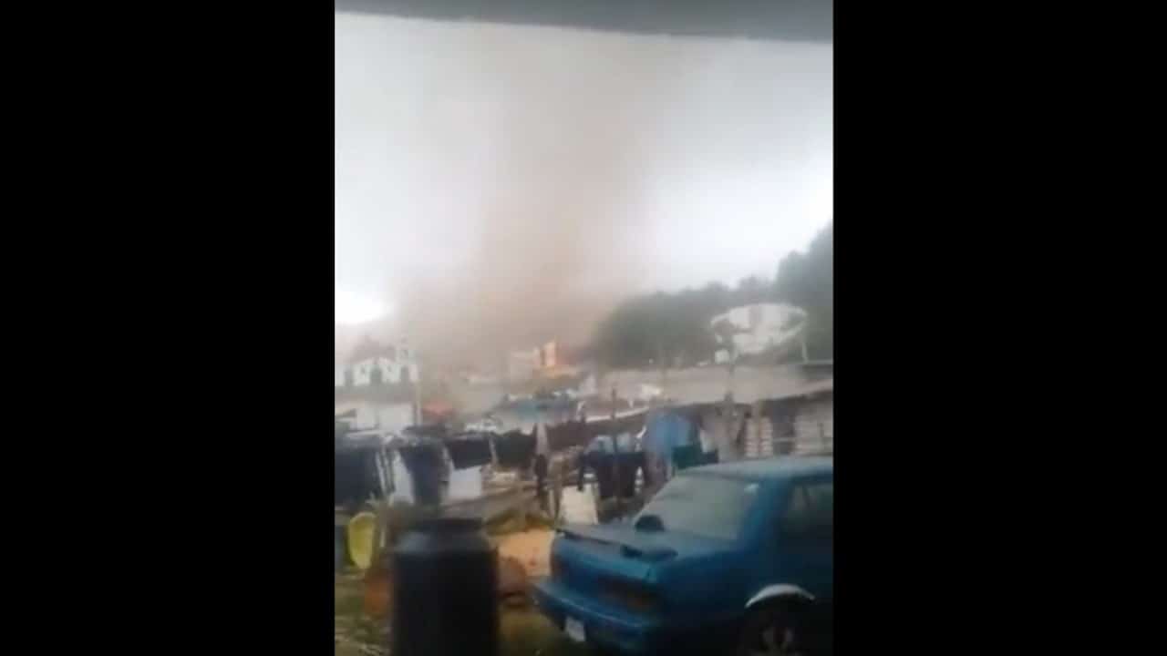 Tornado en Perote, Veracruz (FOROtv)