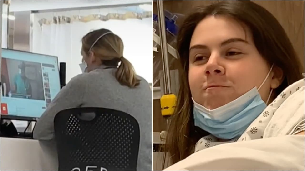 Captan en video a doctora viendo un video tutorial de YouTube antes de operación