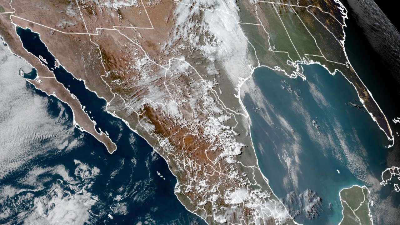 Nubosidad en gran parte de la República Mexicana (rammb-slider.cira)