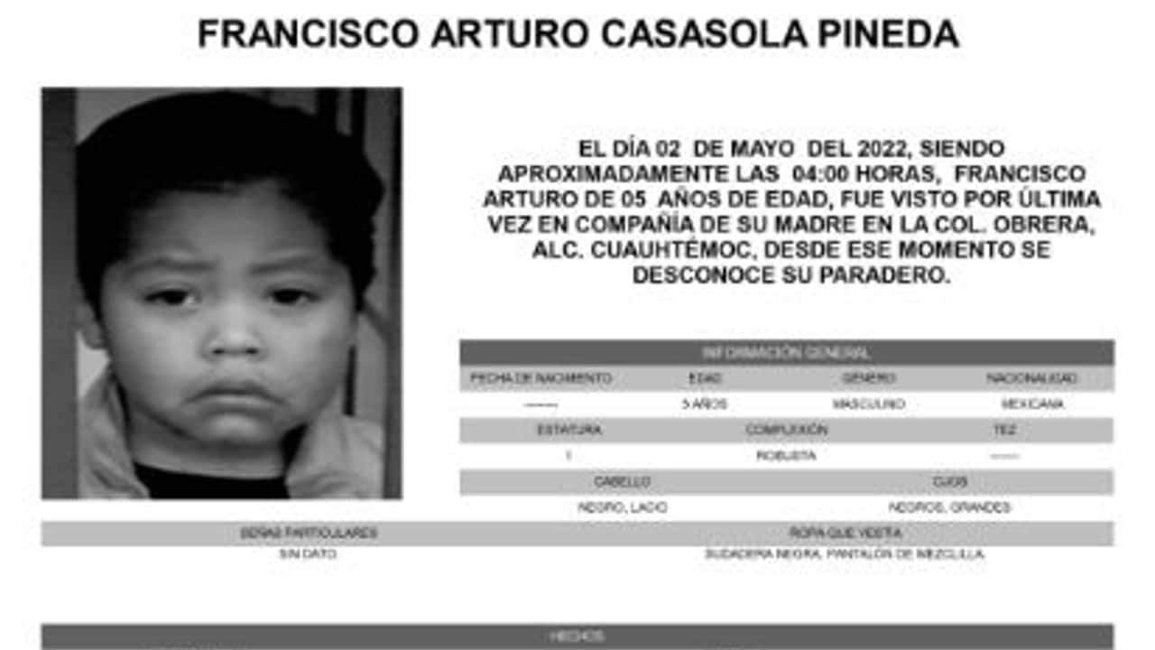 Activan Alerta Amber para localizar a Francisco Arturo Casasola Pineda