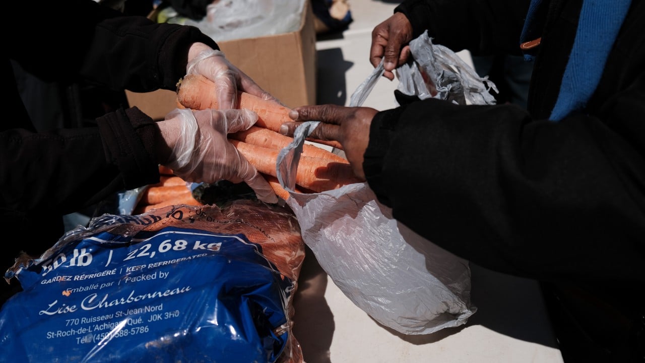 Distribución de alimentos a personas necesitadas en Brooklyn, Nueva York (Getty Images)