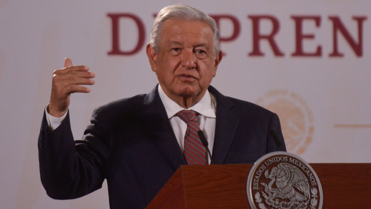 Andrés Manuel López Obrador, presidente de México, encabezó la conferencia mañanera desde Palacio Nacional
