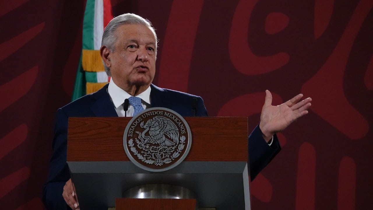 Andrés Manuel López Obrador en Palacio Nacional