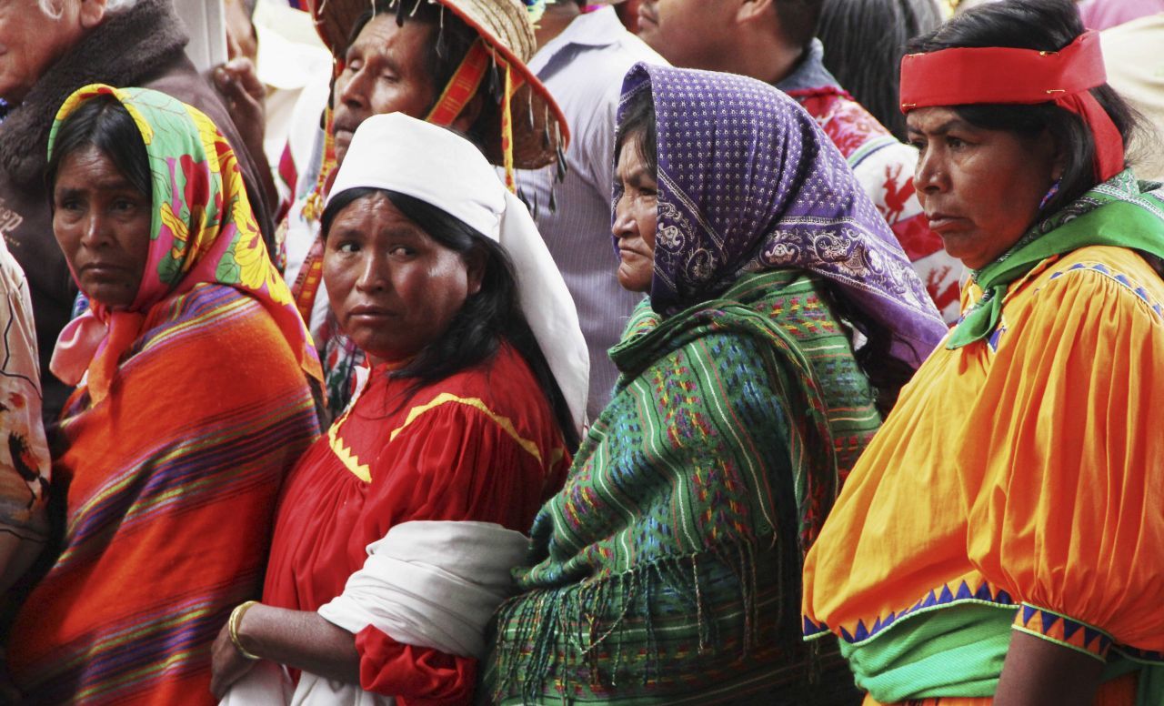 Representantes de pueblos indígenas en Chiapas (Cuartoscuro)