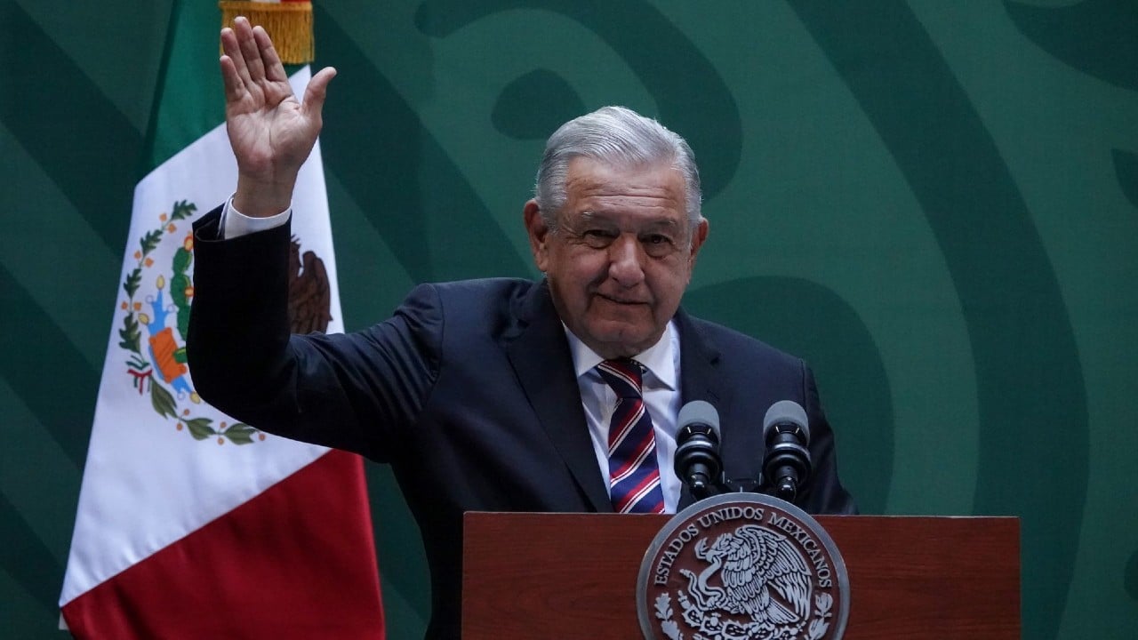 Conferencia mañanera de López Obrador en la sede de gobierno de la CDMX