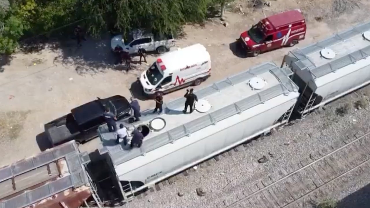 Encuentran a migrantes muertos dentro de un vagón de tren en Coahuila (Twitter: @DominioPblico3)
