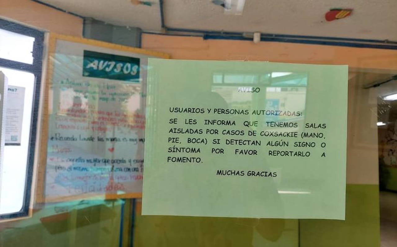 Aviso Casos Enfermedad Mano-Pie-Boca Guarderías Edomex