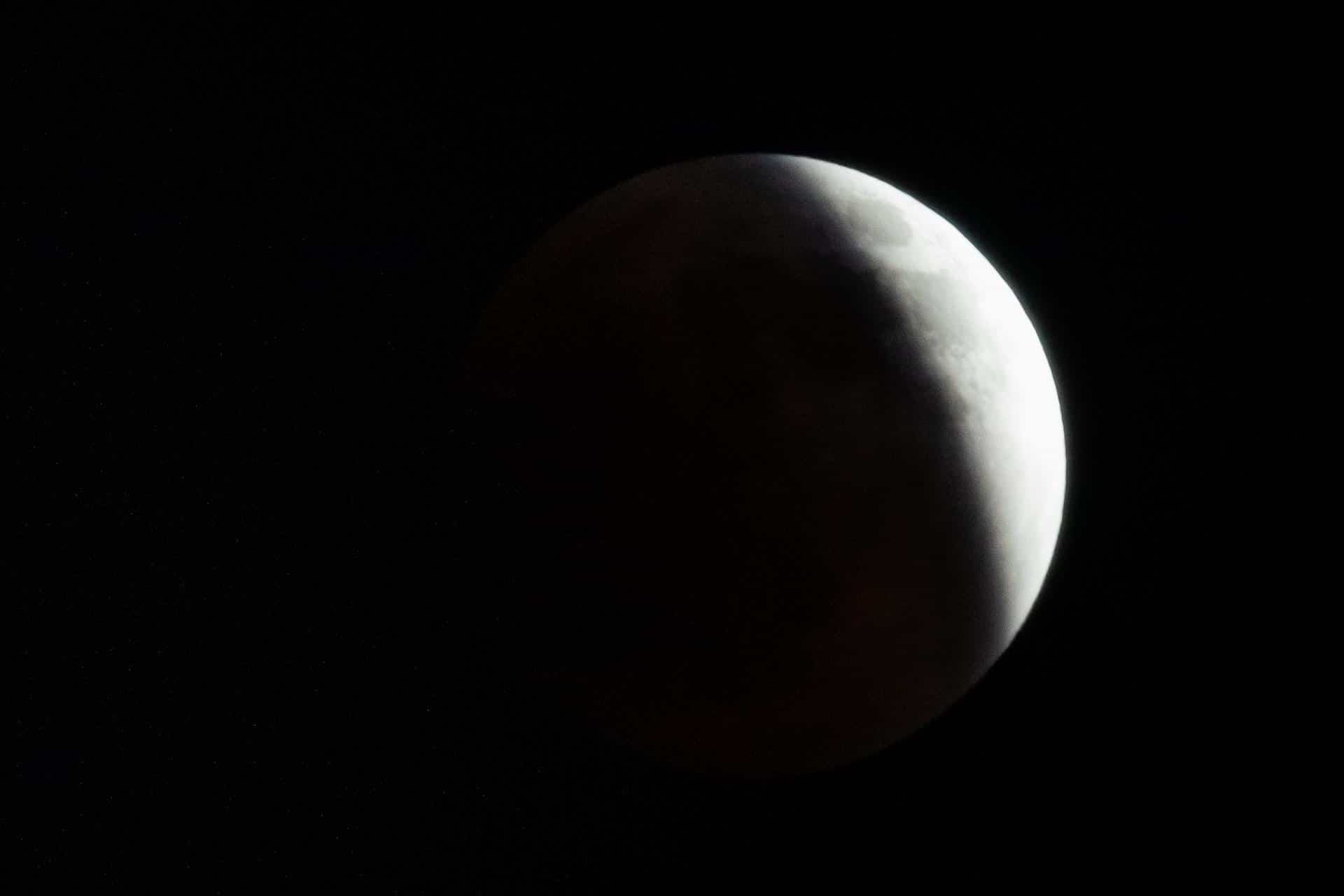Eclipse de Luna, en Caracas, Venezuela