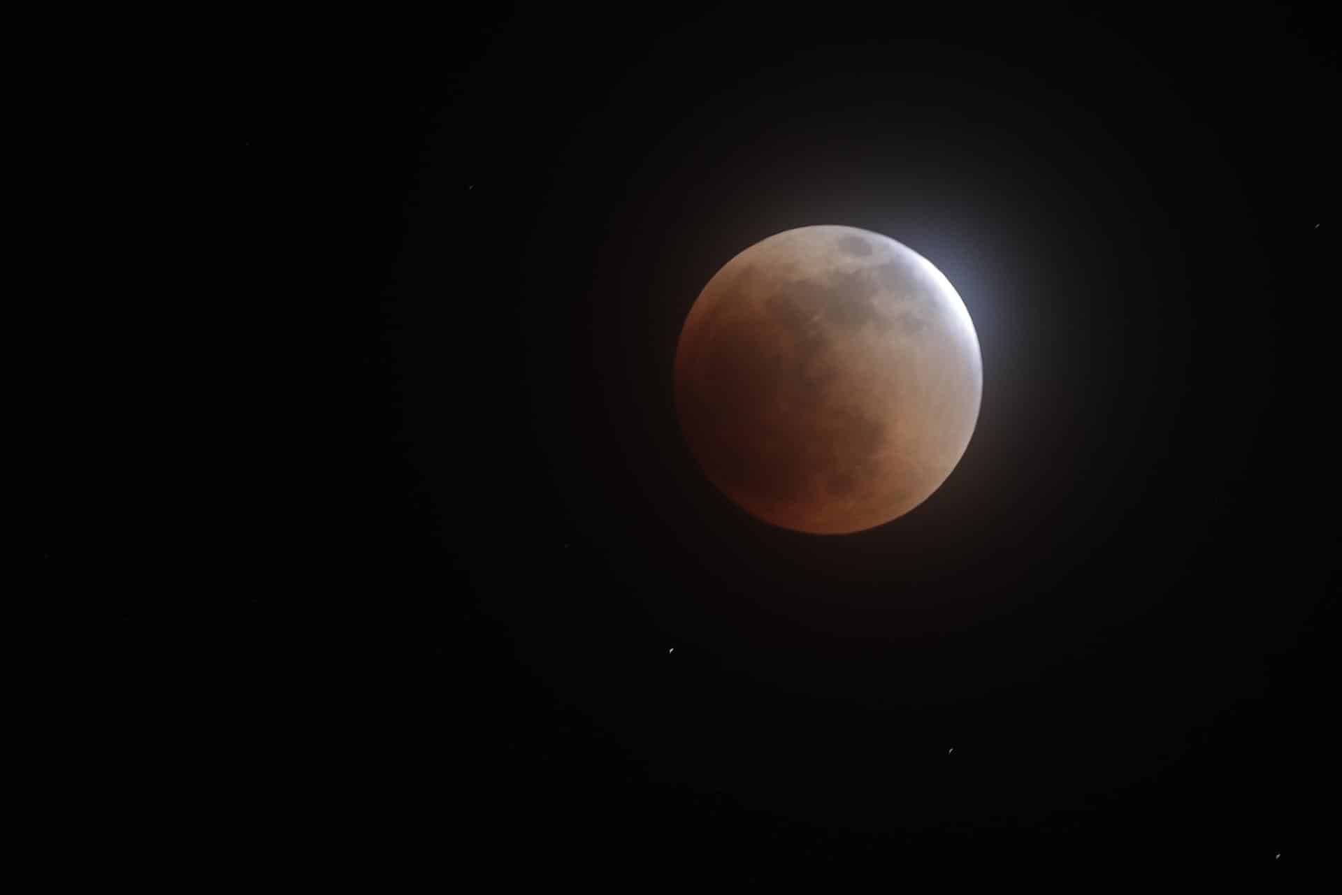 Eclipse lunar sobre Panamá
