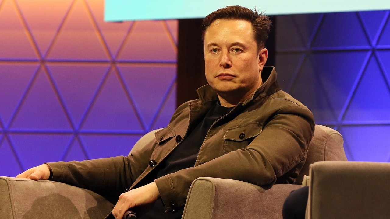 Fotografía de archivo que muestra al empresario Elon Musk mientras participa en una conferencia.