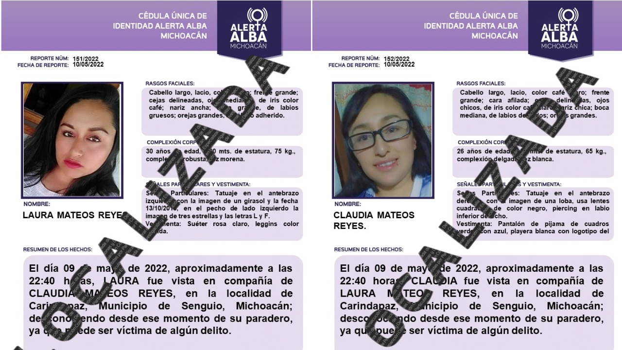 Encuentran muertas a hermanas de Michoacán en el Estado de México