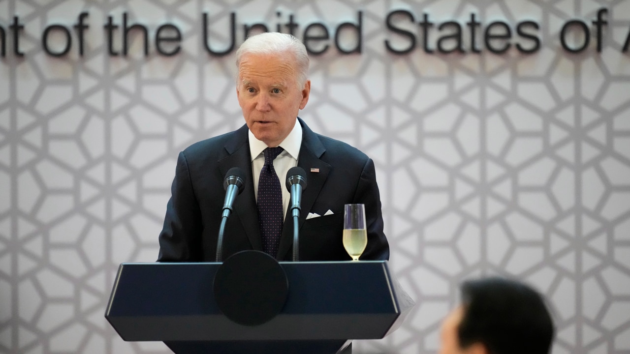 El presidente de Estados Unidos, Joe Biden, durante su gira por Asia