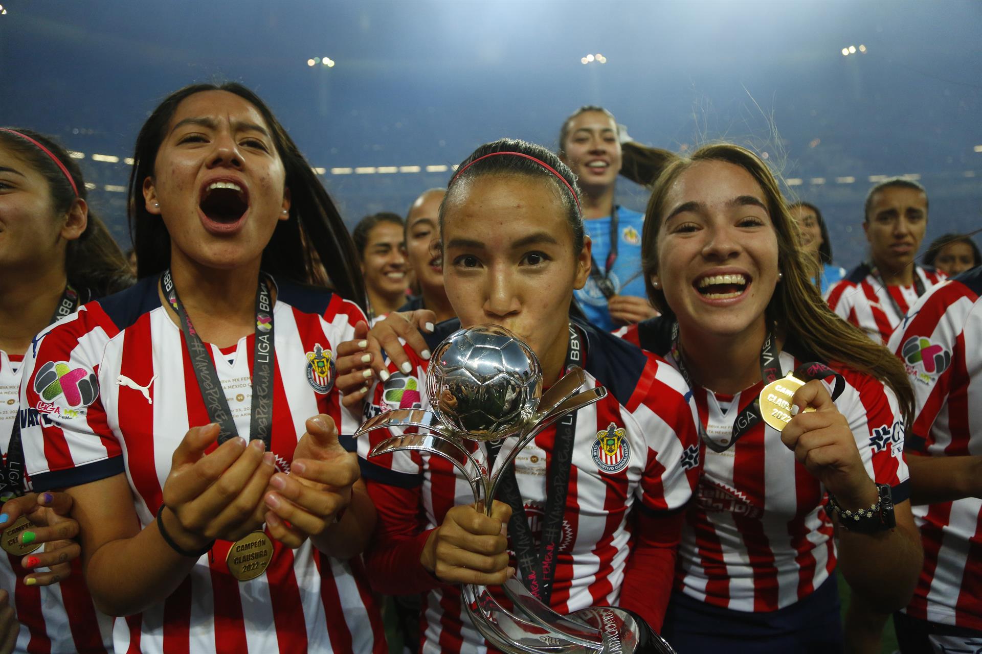 Las Chivas del Guadalajara, campeonas de la Liga femenina del futbol mexicano