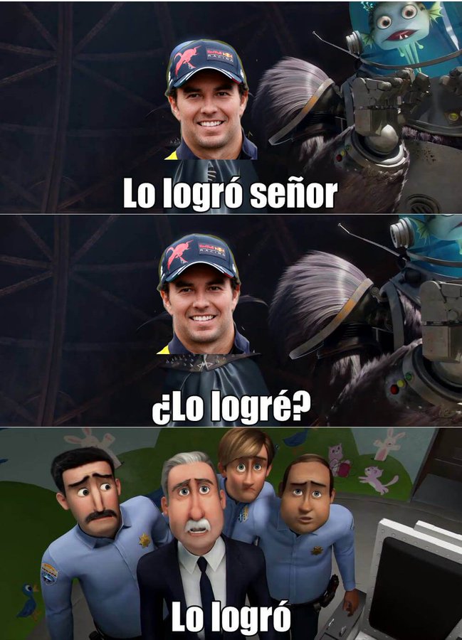 Memes Checo Pérez en el Gran Premio de Mónaco