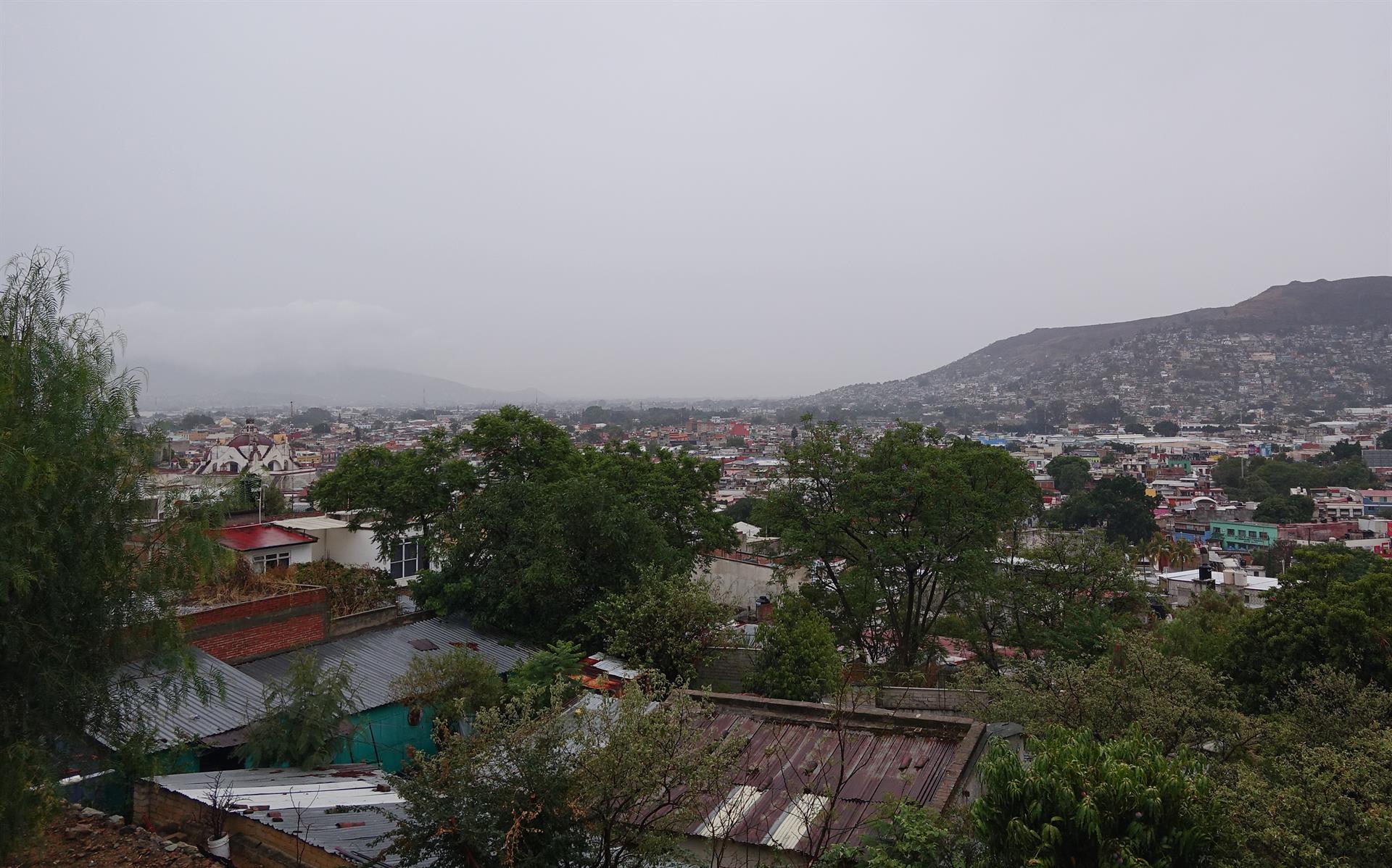 Vista general del cielo nublado en Oaxaca (EFE)