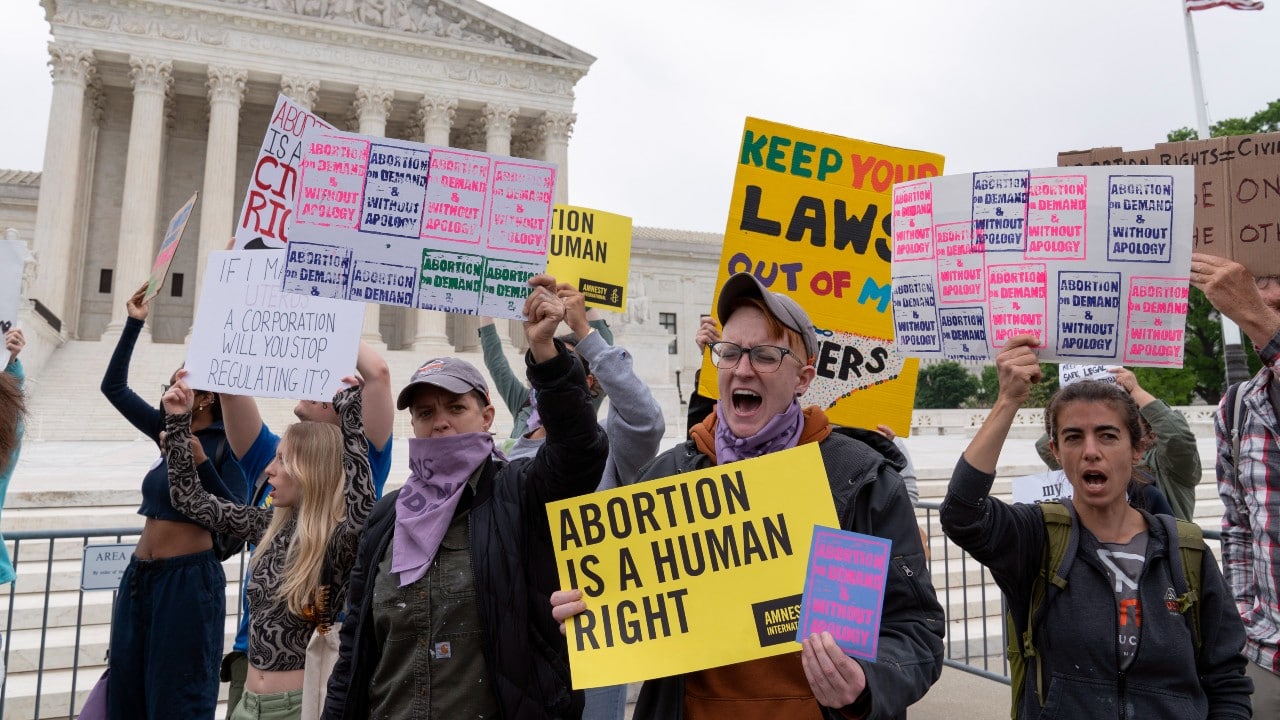 Protestas a favor del aborto en EEUU