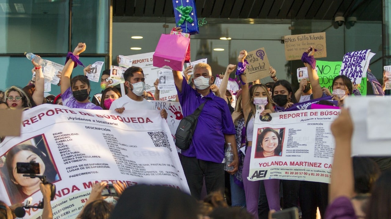 Protestas por el caso de Yolanda Martínez