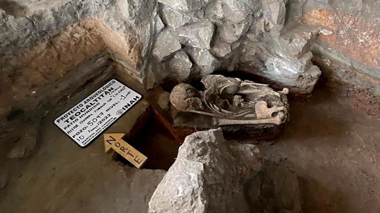 INAH encuentra entierros prehispánicos en zona arqueológica de Teocaltitán, Jalisco