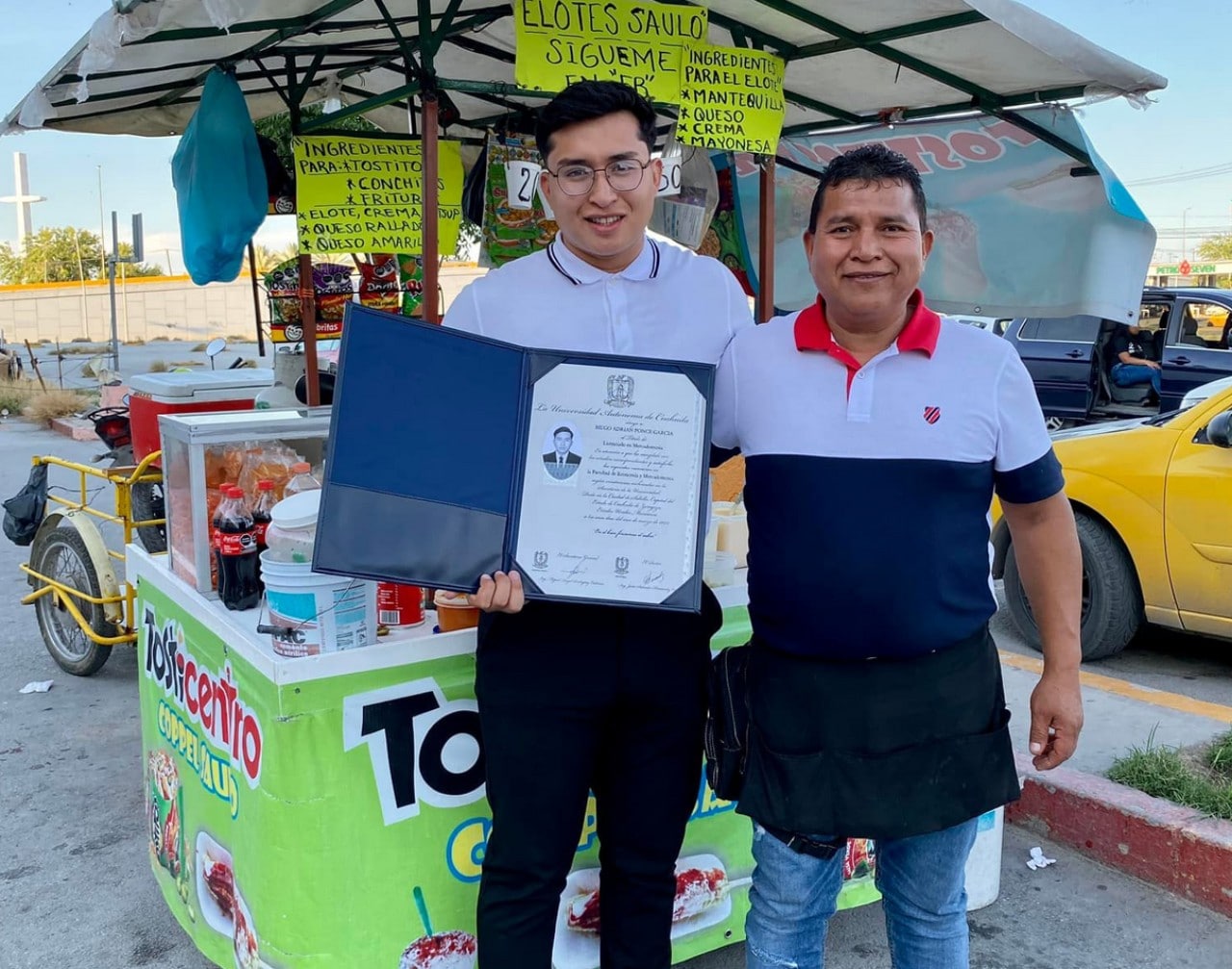 Torreón: recién graduado agradece a su papá