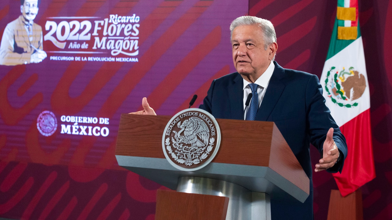 El presidente de México, Andrés Manuel López Obrador, en su conferencia mañanera.