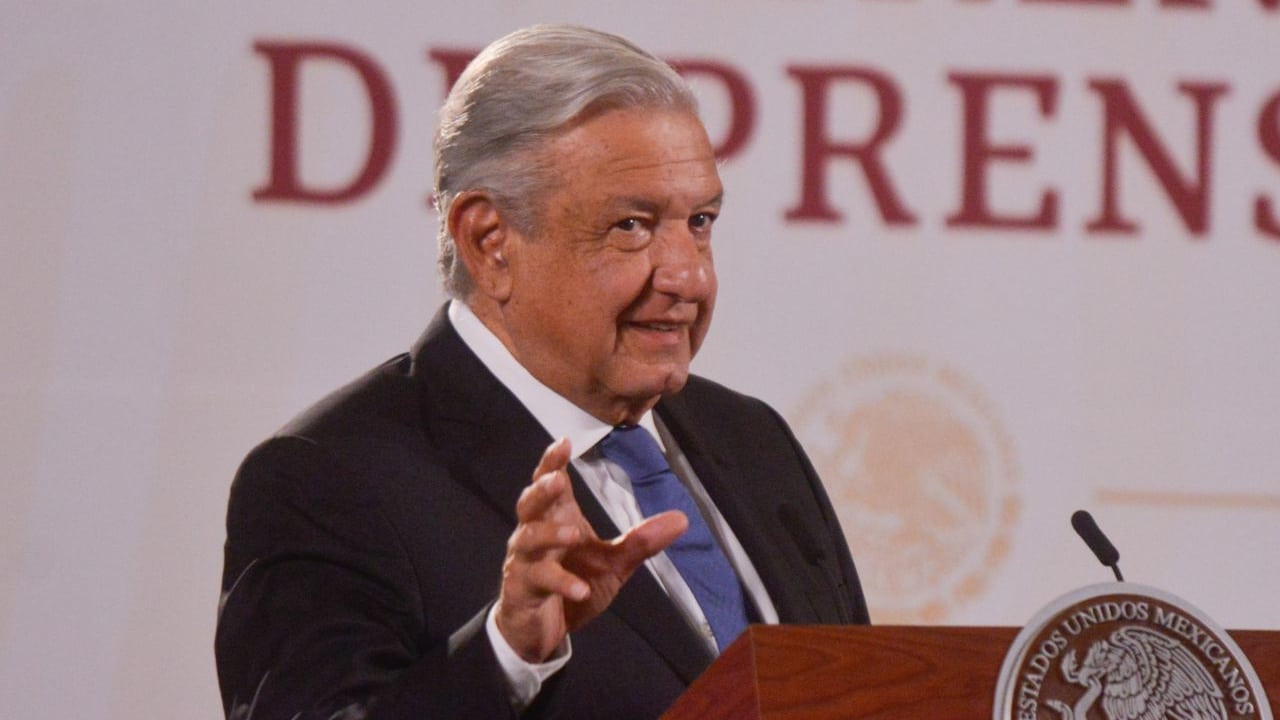 El presidente de México, Andrés Manuel López Obrador, en su conferencia mañanera. Fuente: Cuartoscuro