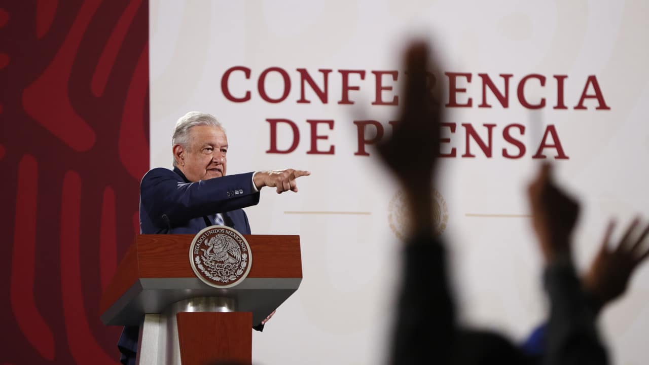 Andrés Manuel López Obrador, presidente de México, encabezó la conferencia mañanera en Palacio Nacional.