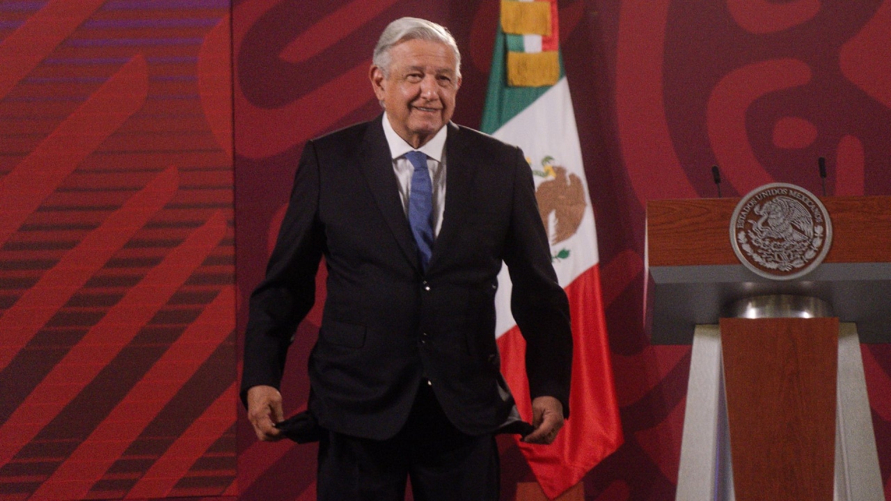 El presidente de México, Andrés Manuel López Obrador, en su conferencia mañanera.