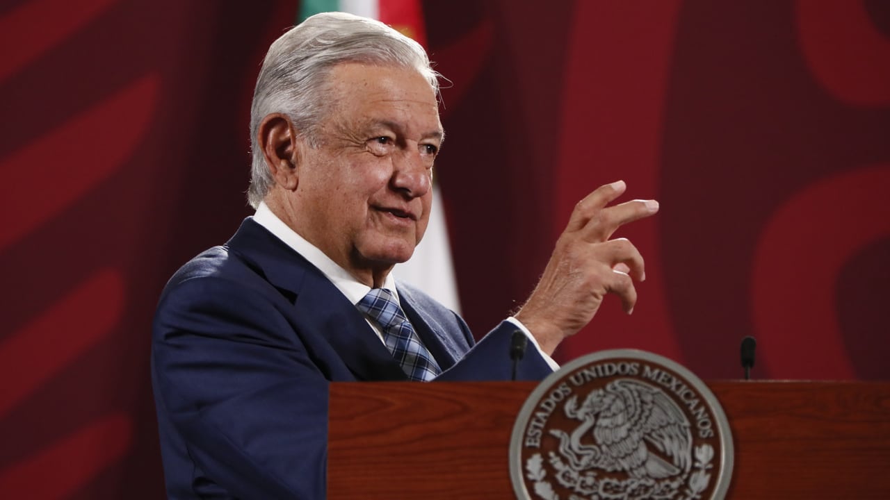 Andrés Manuel López Obrador, presidente de México, encabezó la conferencia mañanera en Palacio Nacional.