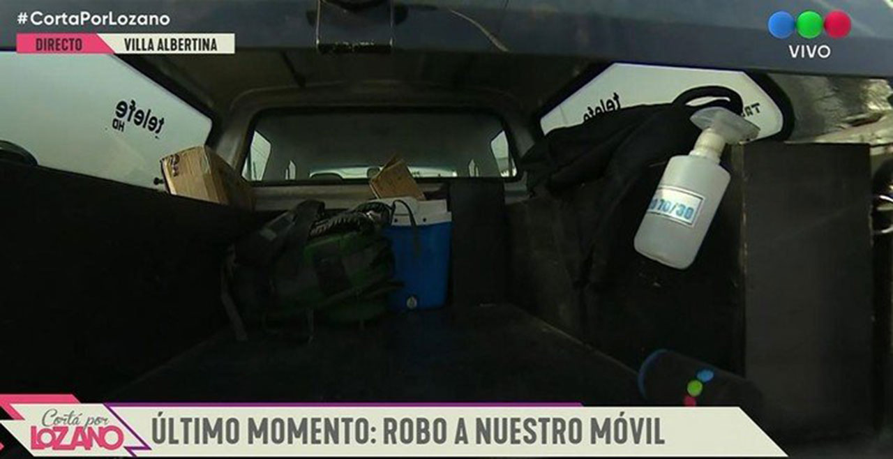 Asaltan a equipo de reporteros durante en vivo en Argentina