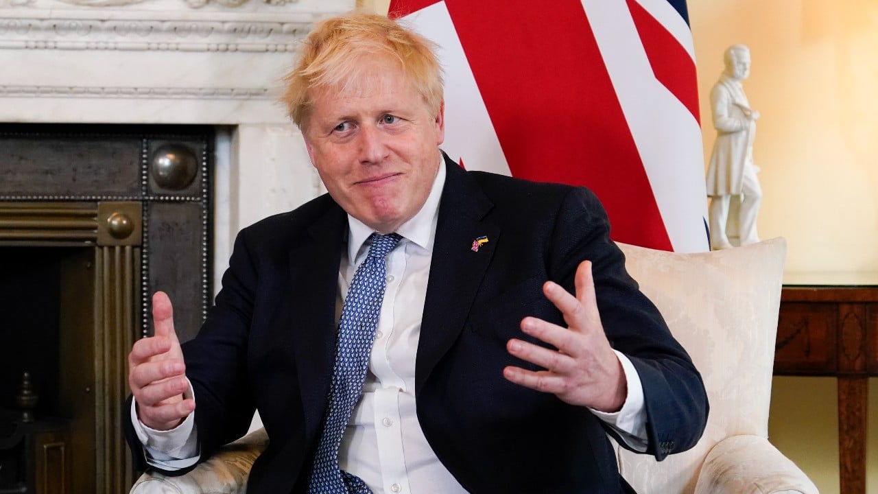 El primer ministro de Gran Bretaña, Boris Johnson, 6 de junio de 2022 (Getty Images)