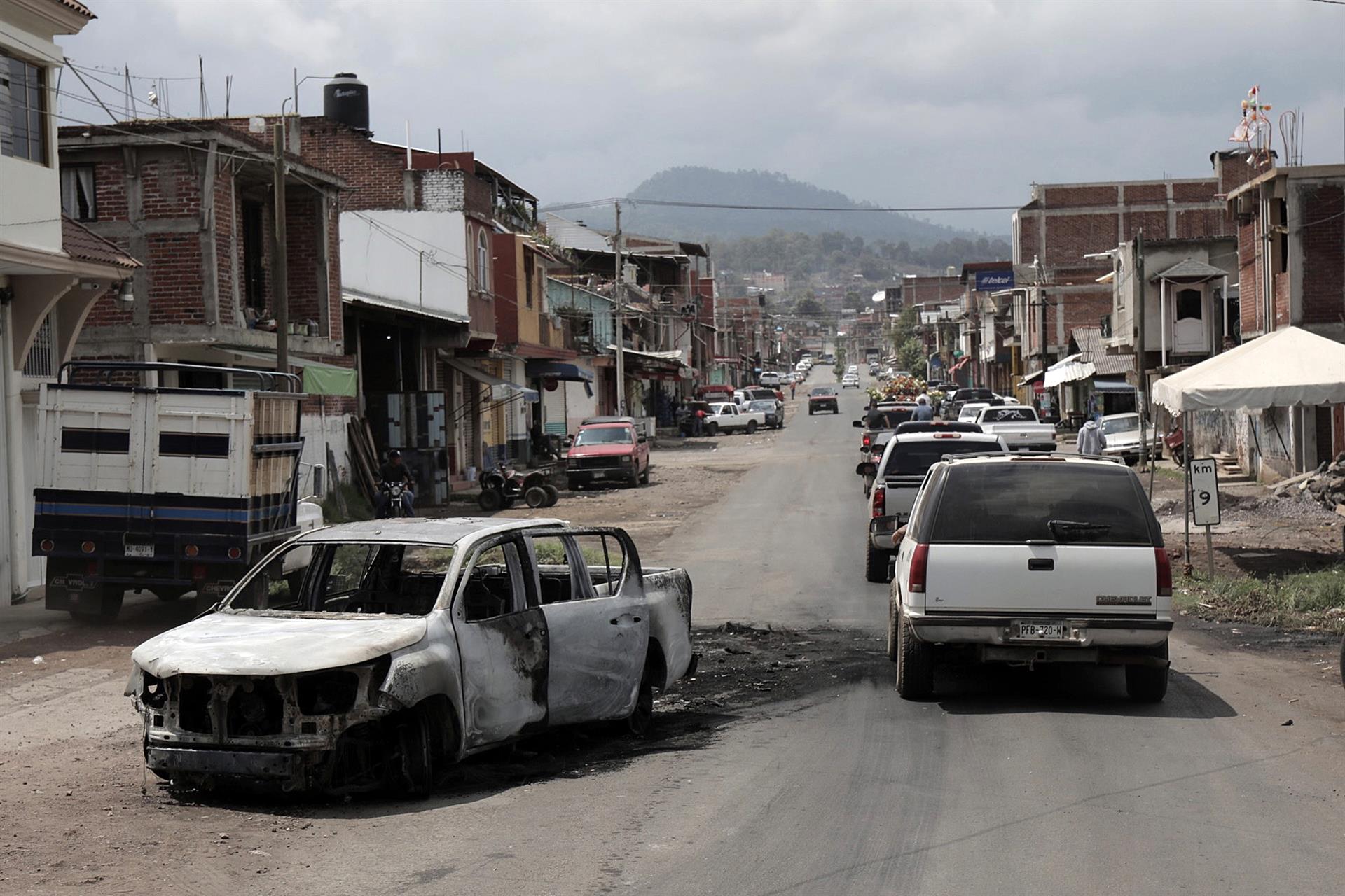 Detienen a 12 personas tras enfrentamientos en Uruapan y Nuevo San Juan Parangaricutiro
