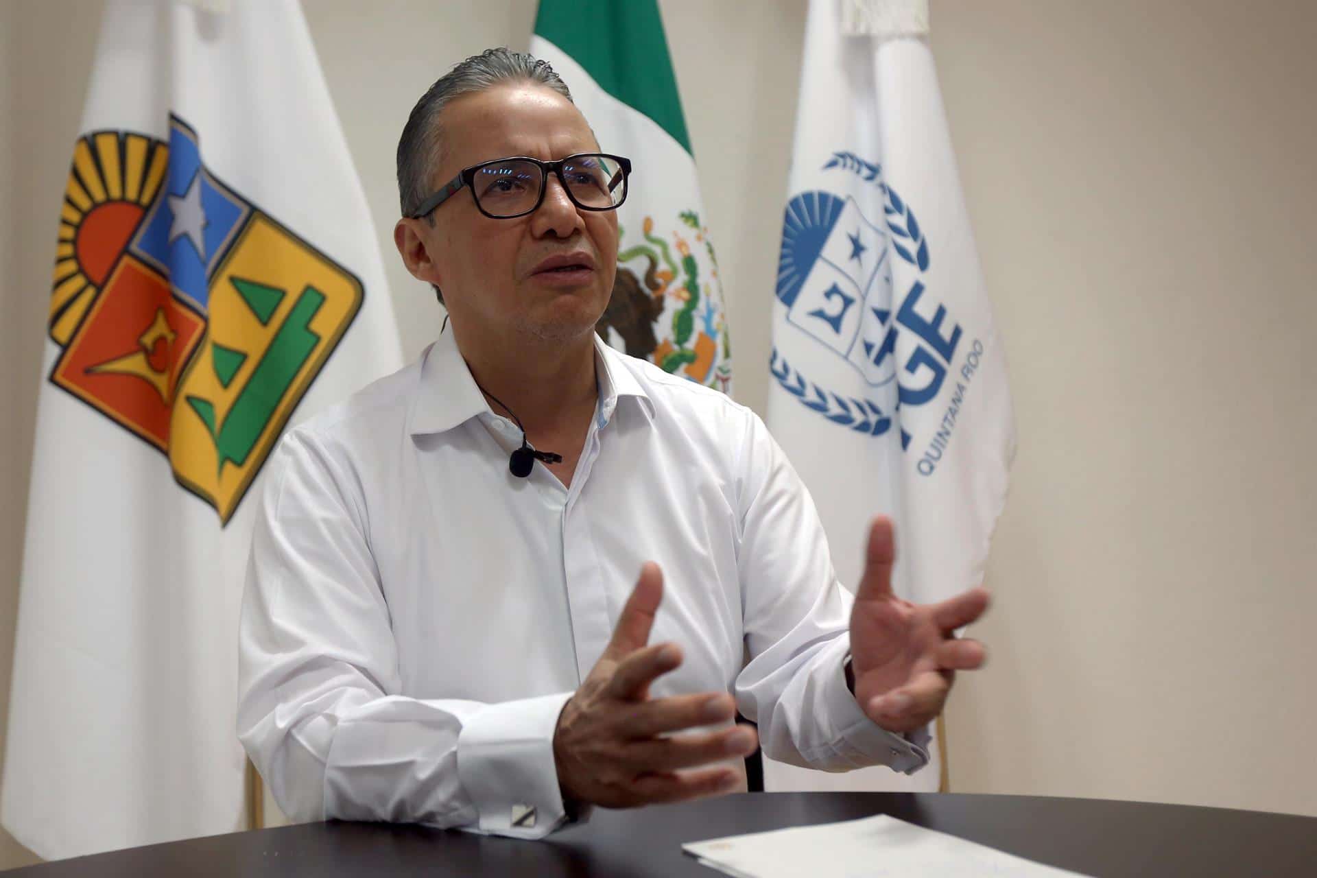 El titular de la Fiscalía General de Quintana Roo, Óscar Montes de Oca Rosales (EFE)