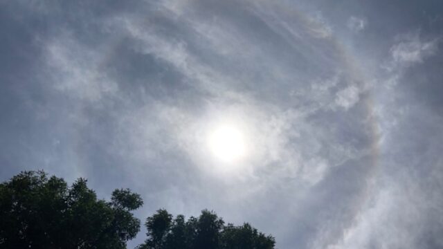 Clima Hoy CDMX: Halo solar sorprende a capitalinos
