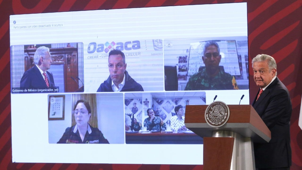 Informan sobre situación de Oaxaca en la conferencia mañanera