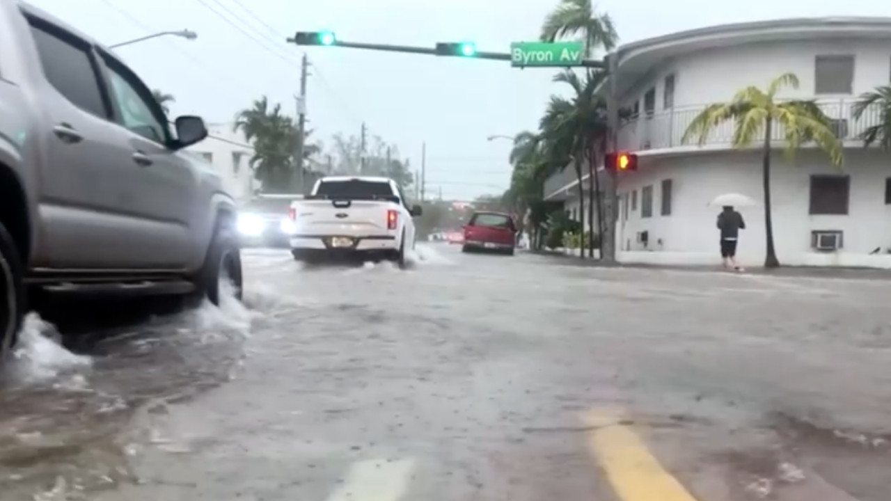 Tormenta tropical deja importantes inundaciones en Miami, Florida
