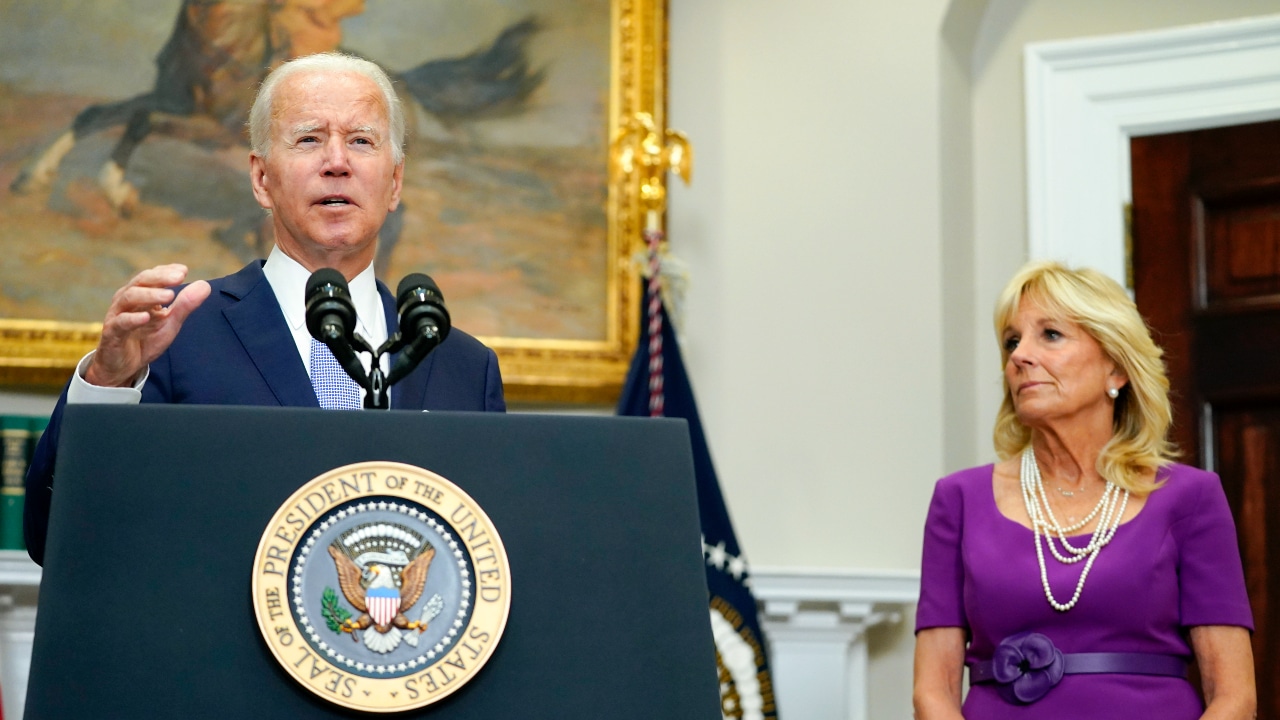 El presidente de Estados Unidos, Joe Biden, ofrece una conferencia de prensa