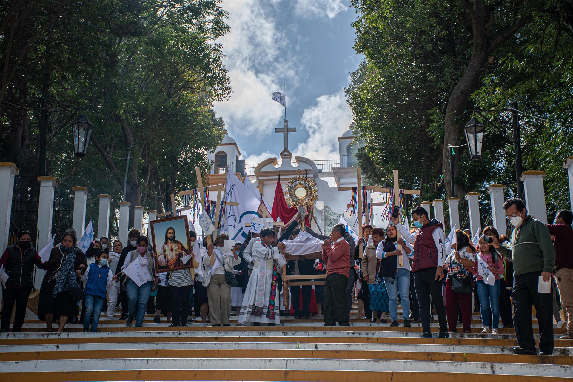 Marchan por la paz en San Cristóbal, Chiapas, para pedir un alto a la violencia